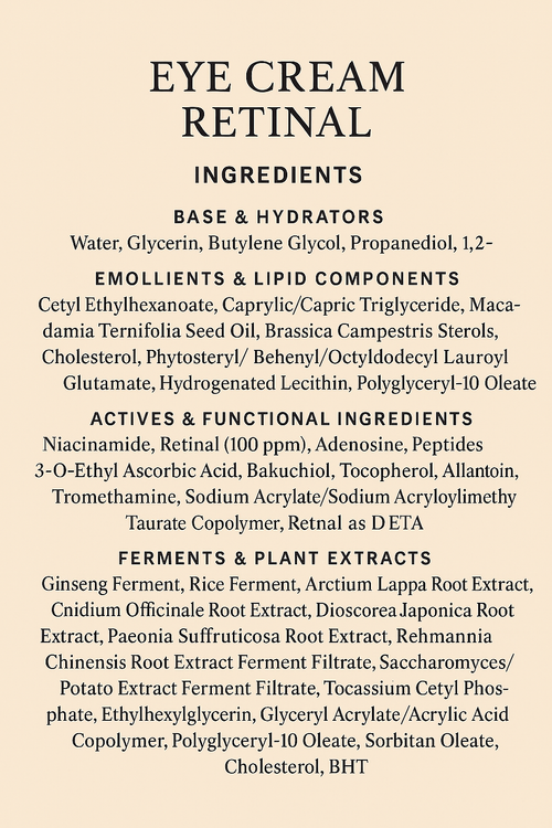 Eye Cream Retinal
